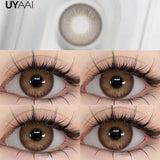 Qfdian  Beauty Color Contact Lenses Makeup Blue Lens Black Big Eye Lenses Color Contact Lenses Brown Natural Contact Lenses