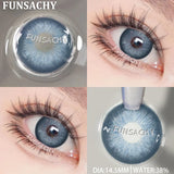 Qfdian  New Colorful Contact Lenses for Eyes 1 Pair Natural Fashion Contact Lenses Blue Gray Eyes Lens Yearly Cosmetics Pupils
