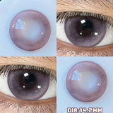 Qfdian  1Pair Real Color Eye Lenses Myopia Pink Blue Contact Lenses Eye Color Lenses Makeup Pupils Graduate Lenses Fast Shipping