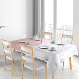 Qfdian  Waterproof Tablecloth Washable Modern Farmhouse Dining Table Cover Rectangle for Kitchen Party Wedding Decor