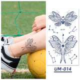 Qfdian  Herbal Juice Tattoo Sticker Long Lasting 15 Days Waterproof Fake Tattoo Sweatproof Snake Flower Temporary Tattoo For Men Women