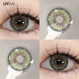 Qfdian  1 Pair Cleopatra Pupils Lens Yearly  For Eyes Blue Green Contact LensNatural Len Colorcon High Quality Lense