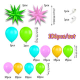 Qfdian  106Pcs Exploding Star Candy Party Balloon Garland Arch, Suitable for Birthday Party Bride Shower Gift Party Wedding Party Decora