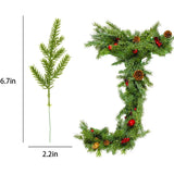 Qfdian 10PCS Artificial Plants Cheaper 2023 Christmas Tree Pine Needles New Year Decorations for Home Scrapbooking Diy Gifts Candy Box