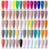 Qfdian  15ml UV Gel Nail Polish Semi Permanent Gel Varnish Enamel Brown Nail Gel Design Red Nails Art Nude Color Glitter Manicure