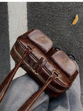 Qfdian Streetwear Fashion Women Purses and Handbags Office Lady Vintage All Match Shoulder Bags 2025 Casual Y2k Aesthetic Underarm Bag