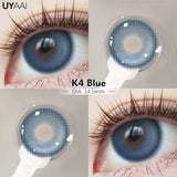 Qfdian  Fashion1 Pair  Color Contact Lenses High Quality Lenses Blue Myopia Lenses Makeup Gradient Lenses