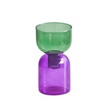 Qfdian  2pc Set Mini Vases Terrarium Hydroponic Plant Pot Glass Vase Wedding Flowers Candle Holders Decor Avocado Glass Growing Bud Vase