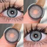 Qfdian  Color Contact Lenses Beauty Makeup Colorcon Fashion Blue Eyes Lenses Green Eyes Contact Natural Brown Lenses For Eyes