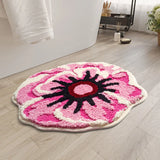 Qfdian  Creative Cute Bath Mat Shell/flower/Halloween Pumpkin/frog Shape Bathroom Decorative Area Rugs Water Absorbent Anti-slip Mats