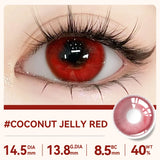 Qfdian  2PC Beauty Colored Contacts special Shiny Glitter Eye Makeup Contact Lens Black Gray Blue Brown Red Soft Contact Lens