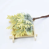 Qfdian  Artificial Plastic Water Grass Christmas Scrapbooking Flowers for Home Room Decor Wedding Party Fake Plants Gifts Box Diy Wreath