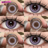 Qfdian Colorful Colored Lenses 1 Pair Blue Eye Contacts Anime Purple Lenses Korean Style y2k Colorcon Pink Cosmetic Color Lenses