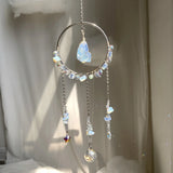 Qfdian  Dreamy Crystal Sun Catcher Pendant Rainbow Maker Crystal Room Pendant Garden Accessories Catchsun Outdoor Garden Decoration Gift