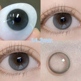 Qfdian  2pcs/pair Brown Colored Contact Lenses For Eyes Natural Black Lenses Big Eye Makeup Cosmetic beauty blue Contact Lenses
