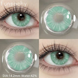 Qfdian  1pair Natural Color Contact Lenses for Eyes Blue Eye Lens Gray Lenses Fashion Korean Beauty Pupils Yearly Makeup Lens