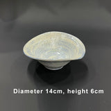 Qfdian  Japanese style Ceramic Color Irregular shape, Small Tableware, Home Kitchen Restaurant Supplies, Snack Dessert Sashimi Bowl, 1Pc