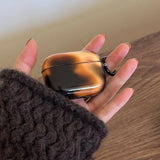 Qfdian Retro Ink Wash Amber Color Wireless Bluetooth Earphone Case For Apple AirPods 4 2024 New Protective Shell For AirPods 1 2 3 Pro2