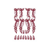 Qfdian  Minimalist Leaf Vine Tattoo Sticker Waterproof Long Lasting Fine Line Temporary Tattoo for Women Finger Hand