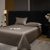 Qfdian 3Pcs Luxury Lyocell Cotton Soft Silky Embossing Quilted Bedspread, Bed Cover, Mattress Topper Coverlet, Bed Sheet, Pillowcases