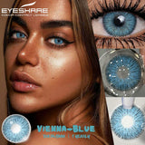 Qfdian 1 Pair Colorful Contact Lenses for Eyes Fashion Blue Eye Lenses Green Lenses Gray Eye Contacts Yearly Lens Eye Contact