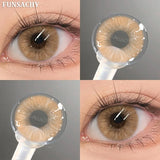 Qfdian  1 Pair Colorcon Korean Lenses Color Contact Lenses For Eyes Lenses Natural Lens Cosmetic Contact Lens Fashion Pupils