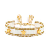Qfdian Hand Woven Bracelets Adjustable Studded Stars Bracelet Fashion Jewelry Gifts