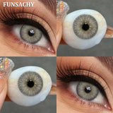 Qfdian  1 Pair Colored Contact Lenses for Eyes Green Beauty Pupils Brown Fashion Lenses High Quality Blue Eye Contacts Yearly