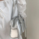 Qfdian Y2k Aesthetic Office Lady Women's Handbags Fashion Simple Chic Casual Shoulder Bags Luxury Design All Match Underarm Bag Trendy