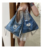 Qfdian Korean Office Lady Elegant Women's Handbags All Match Chain Chic Y2k Aesthetic Underarm Bag Casual Trendy Fashion Shoulder Bags