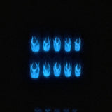 Qfdian Advanced White Flame Handmade Press on Nails With Glue Ballerina Professional Wearable Fake Nails For Girl Artificial Nail Art