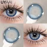 Qfdian NEW Blue Eye Color Lens 1 Pair Green Colored Pupils for Eyes Natural y2k Fashion Lenses Korean Style Colorcon Eye Contacts