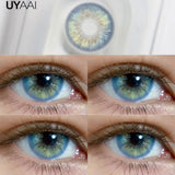 Qfdian  NEW Color Contact Beauty Blue Colorcon PATTAYA Series Lens Natual Brown Lens Cosmetic Colorcon Beauty Soft Green Pupils