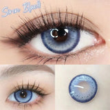 Qfdian Blue Color Contact Lenses Softlens for Eyes Lenses Cosmetic Eyecontacts with Myopia