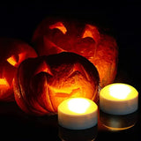 Qfdian  3 Pack Halloween Pumpkin Lights Battery Operated Flameless LED Lights with Remote/Timer Jack-O-Lantern Outdoor Pumpkin Decorati