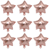 Qfdian  18inch Gold Star Foil Balloons Black Red Silver Five Star Balloon Set Birthday Party Decor Baby Shower Gender Reveal Decoration