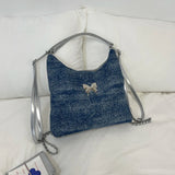 Qfdian Korean Office Lady Elegant Women's Handbags All Match Chain Chic Y2k Aesthetic Underarm Bag Casual Trendy Fashion Shoulder Bags