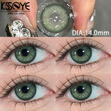 Qfdian Contacts Colored Lenses 2Pcs New Product Myopia Degree 0 to -8.00 Cosplay Series Soft Lens EyeBeauty Pupil