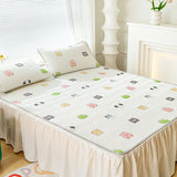 Qfdian Waterproof Breathable Quilted Mattress Protector Soft Hypoallergenic Cover Fitted Sheet Anti Mite Antibacterial