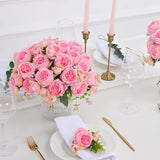 Qfdian 8 Packs Artificial Peonies Flowers Silk Peonies Flowers Fake Peonies Bouquet for Centerpiece Table Wedding Party Home Decor