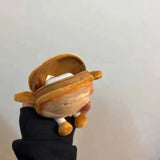 Qfdian Cartoon Toast Bread Plush Toys Children Coin Purse Earphone Bag Coin Key Bag Doll Bag Pendant Birthday