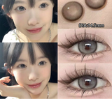 Qfdian  2Pcs New Eyes Color Contact Lenses with Myopia Diopter Natural Eyes Color Lenses Beautiful Pupil Yearly Use Fast Shipping