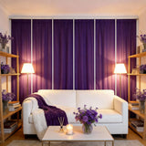 Qfdian  Burgundy Curtains Sheer 6 Panels-2.42ft×7ft Long Chiffon Backdrop Curtain Chiffon Wedding Drapes Tulle Fabric Curtains for Weddi