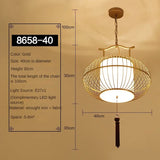 Qfdian  New Lantern Pendant Light Personalized and Creative Tea Room Light Iron Art Yang Table Light Fabric Simple Chinese Style