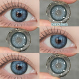 Qfdian  New Green Contact Lenses Beauty Eye lenses Myopia Color Contact Lenses for Eyes Natural Color Pupils Blue Lens 2pcs/pair