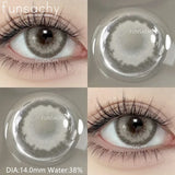 Qfdian  1pair Natural Color Contact Lenses for Eyes Blue Eye Lens Gray Lenses Fashion Korean Beauty Pupils Yearly Makeup Lens