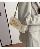 Qfdian Luxury Design Fashion Butterfly Chain Shoulder Bags Y2k Aesthetic Office Lady Chic Underarm Bag Women Elegant Purse and Handbags