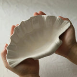 Qfdian  Shell Plate Cream Retro Ceramic Plate Fruit Snack Plate Dinner Tray Dish Set Jewelry Storage Dish Tableware Gift