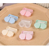 Qfdian Contact Lens Case Blue Pink contact lenses cases Lenses Box Container Travel Portable wholesale 100 pcs Mini Cute