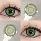 Qfdian  Color Contact Beauty OMG Series Colorcon Black Lens Big Eyes Cosmetic Green Lenses Colorcon NEW NAJIA Series Blue Pupils